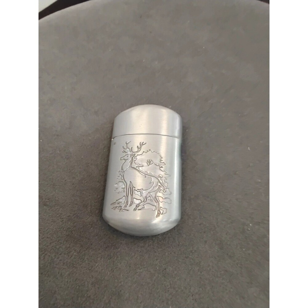 2005 Phillip Morris Cigarette Portable Stainless Steel Ashtray